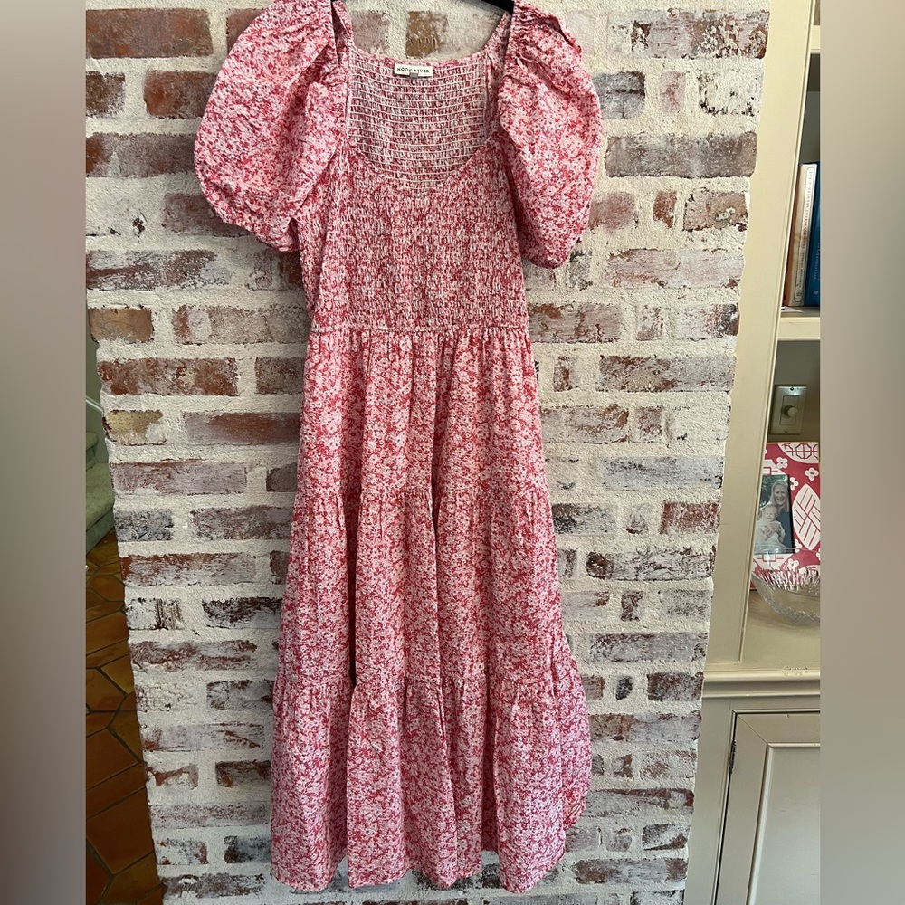 Pink Floral Moonriver dress